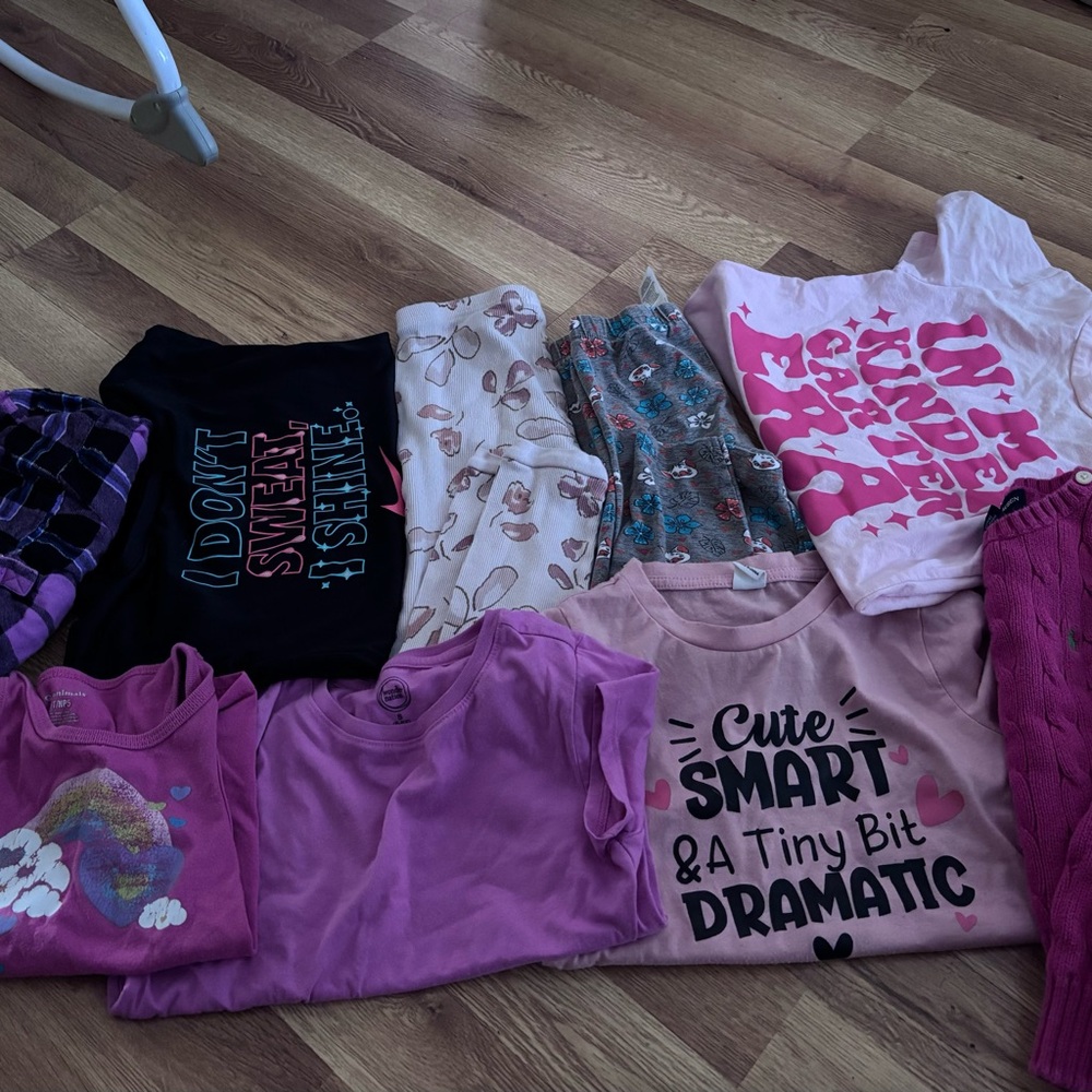 Pink and Purple Kids Pajama Set